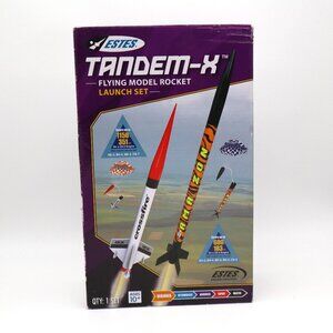 Estes Tandem-X Flying Model Rocket Launch Set Beginner Level High Performance